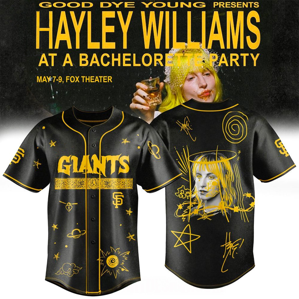 San Francisco Giants X HAYLEY WILLIAMS Bachelorette Party 2026 North America Tour Jersey