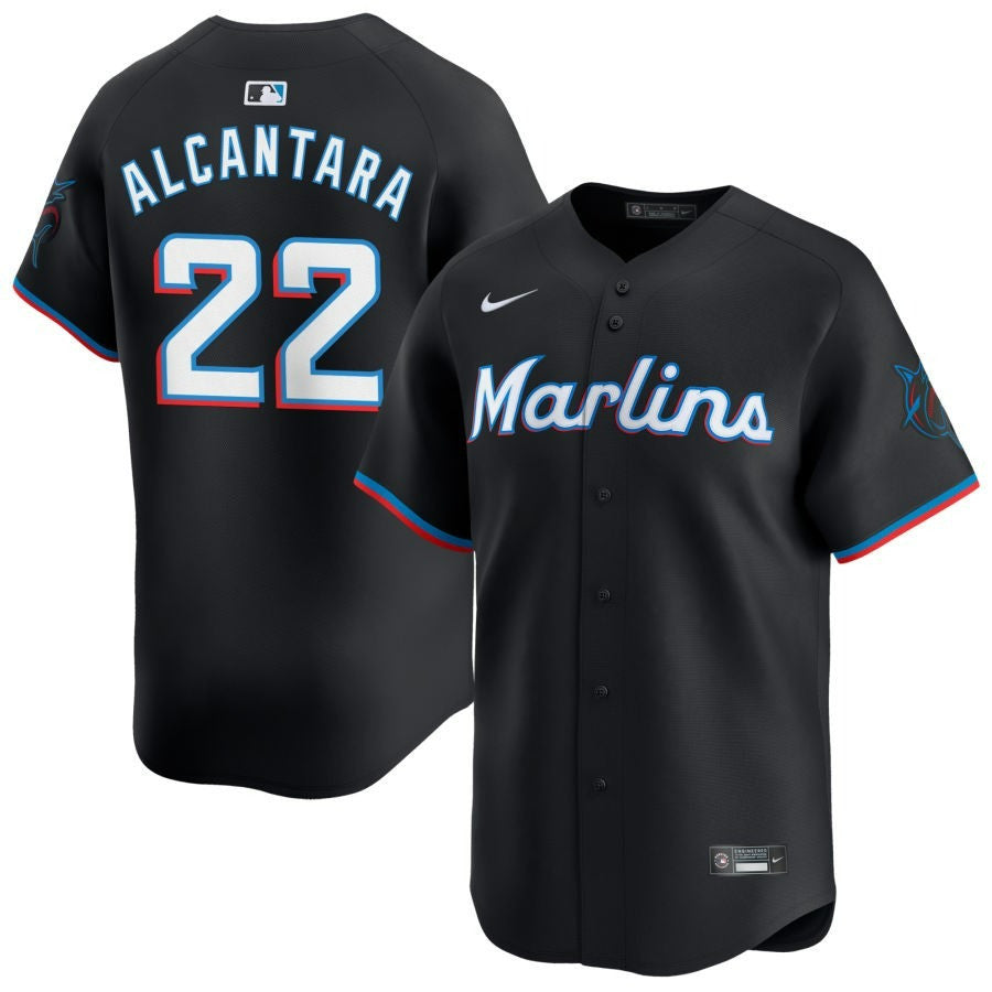 Sandy Alcantara Miami Marlins 2025 Alternate Limited Jersey ï¿½ï¿½ï¿½ Black