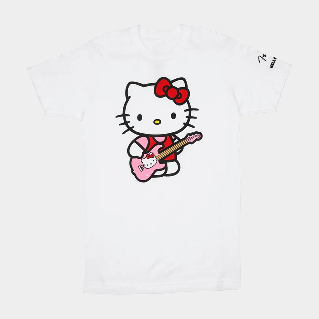 Sanrio Merch Hello Kitty x Fender T-Shirt Birthday Gift For Girlfriend