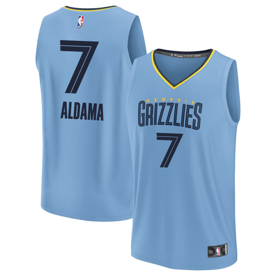 Santi Aldama Memphis Grizzlies 2025 Fast Break Statement Edition Jersey - Light Blue