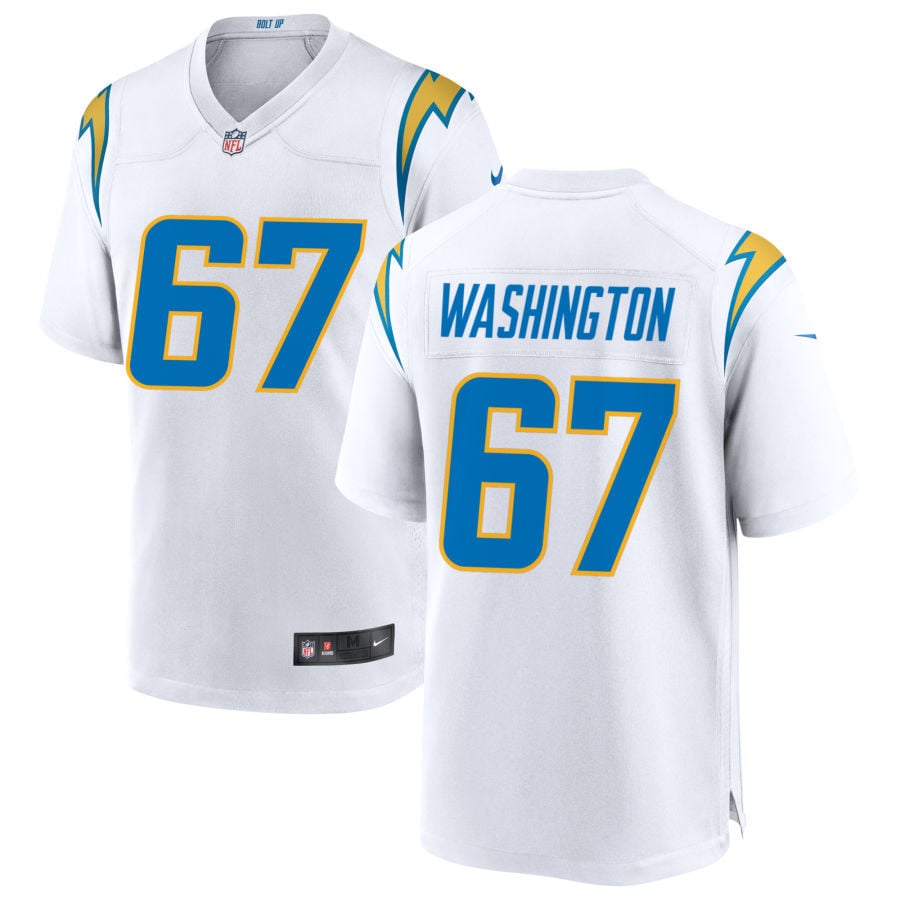 Savion Washington Los Angeles Chargers 2025 Game Jersey - White