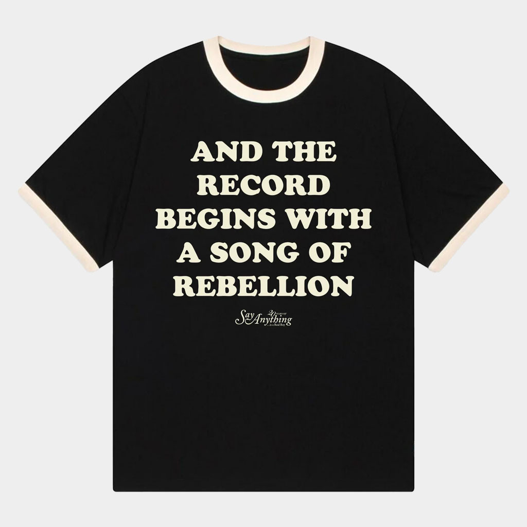 Say Anything Merch 2026 And the Record Begins Ringer T-Shirt Say Anything Shirt Gifts For BFF