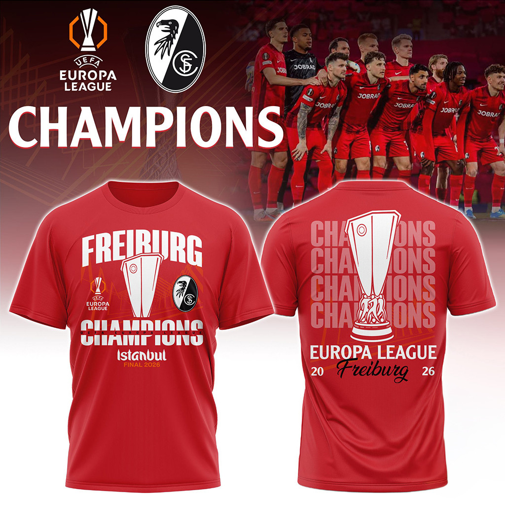 SC Freiburg Europa League Champions Istanbul Final 2026 T-Shirt SC Freiburg Merch Him Gifts