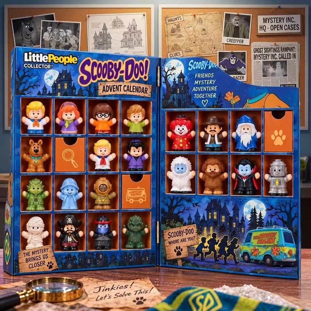 Scooby-Doo Movie Little People Collector Advent Calendar Xmas Tree Ornaments Scooby-Doo Merch