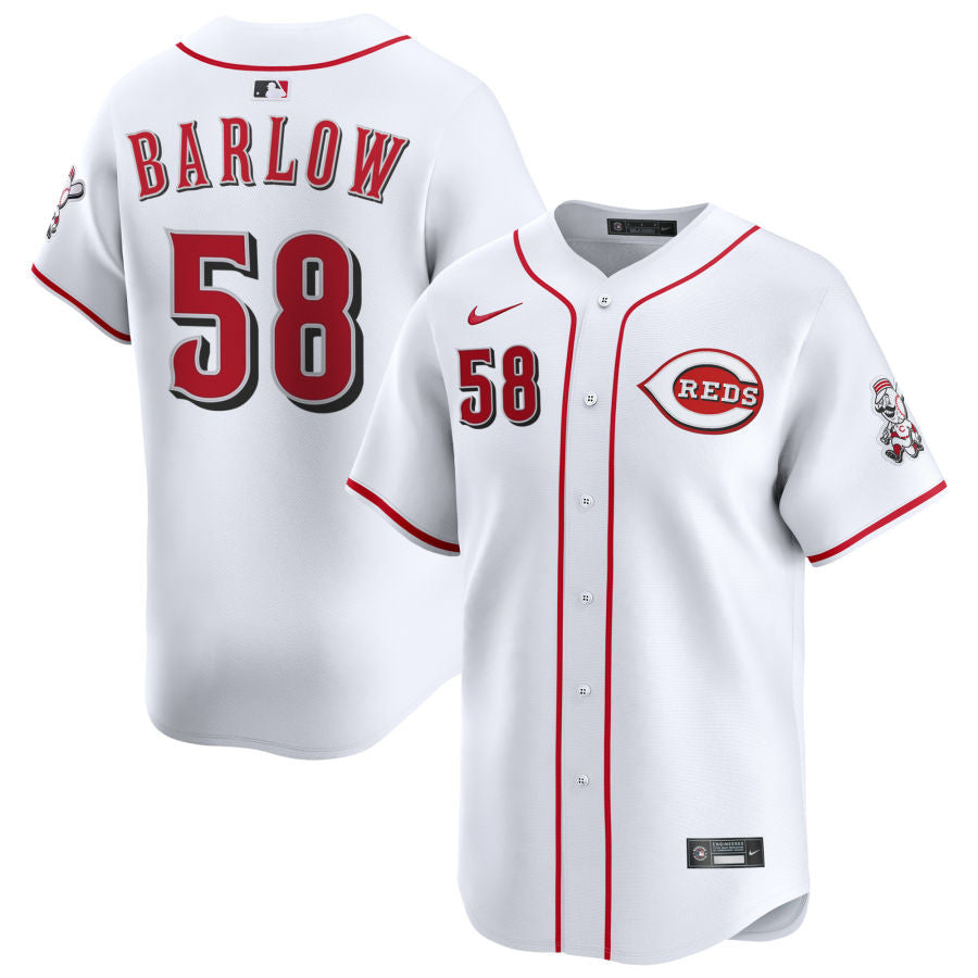 Scott Barlow Cincinnati Reds 2025 Home Limited Jersey - White