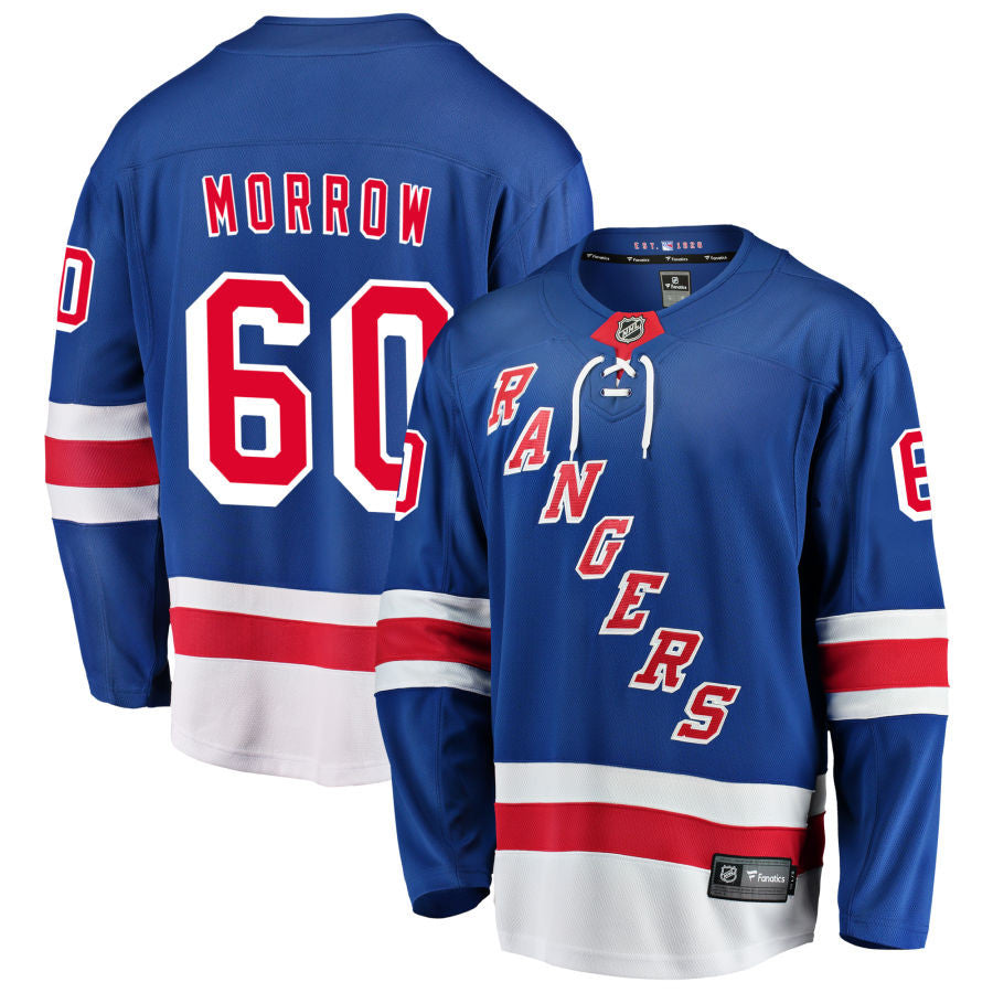 Scott Morrow New York Rangers 2025 Home Jersey - Royal 1 Scott Morrow New York Rangers 2025 Home Jersey - Royal