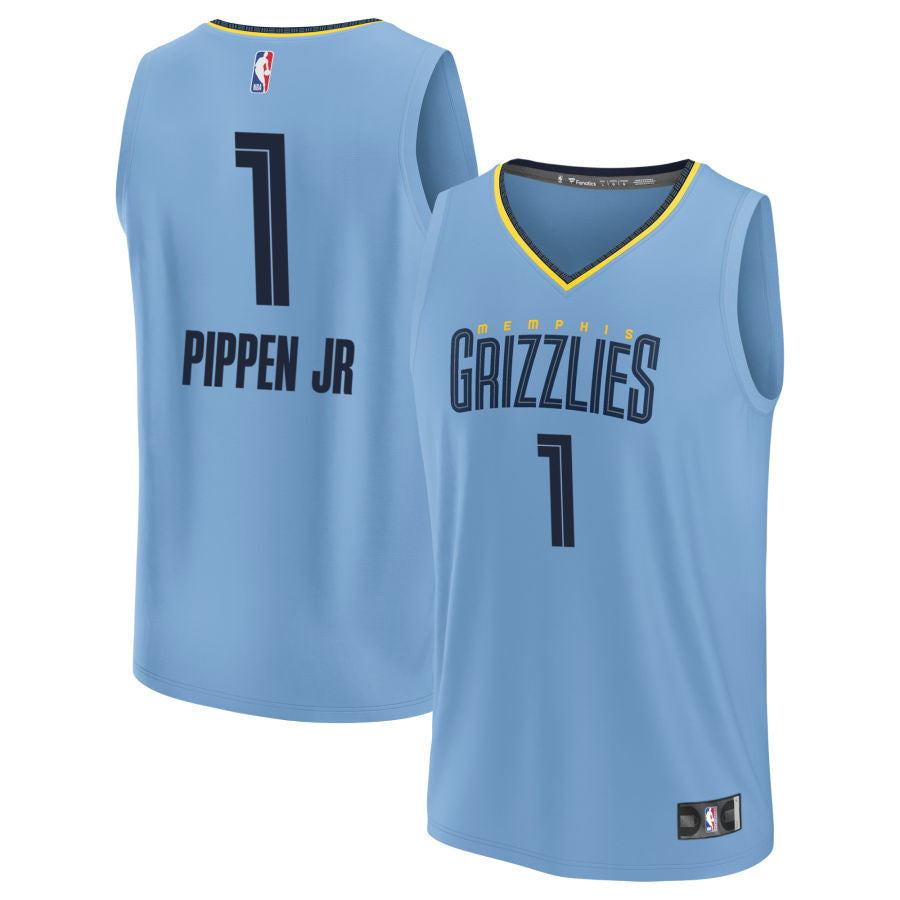 Scotty Pippen Jr Memphis Grizzlies 2025 Fast Break Statement Edition Jersey - Light Blue