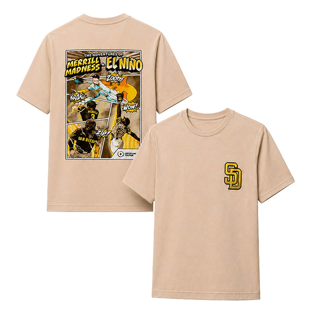 SD Padres The Adventures Of Merrill Madness And El Nino T-Shirt San Diego Padres Merch Fan Gifts