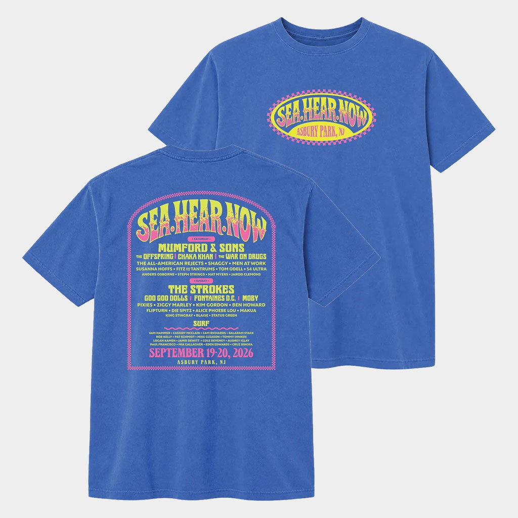 Sea Hear Now Festival Merch 2026 Asbury Lineup T-Shirt Present Ideas For Music Lovers
