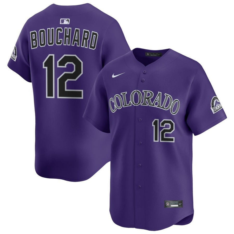 Sean Bouchard Colorado Rockies 2025 Alternate Limited Jersey - Purple