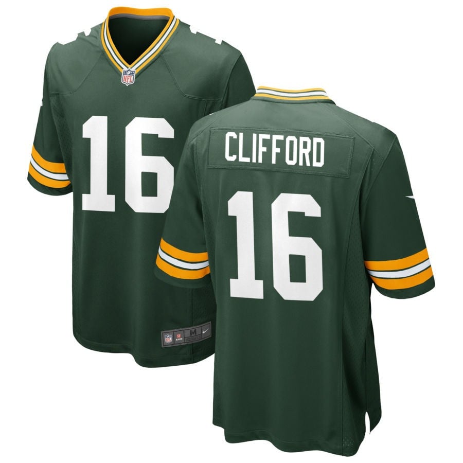 Sean Clifford Green Bay Packers 2025 Game Jersey - Green