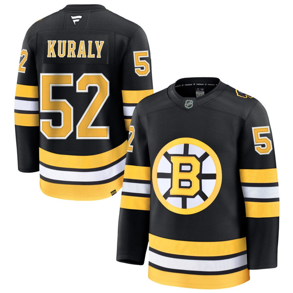 Sean Kuraly Boston Bruins 2026 Home Premium Jersey - Black