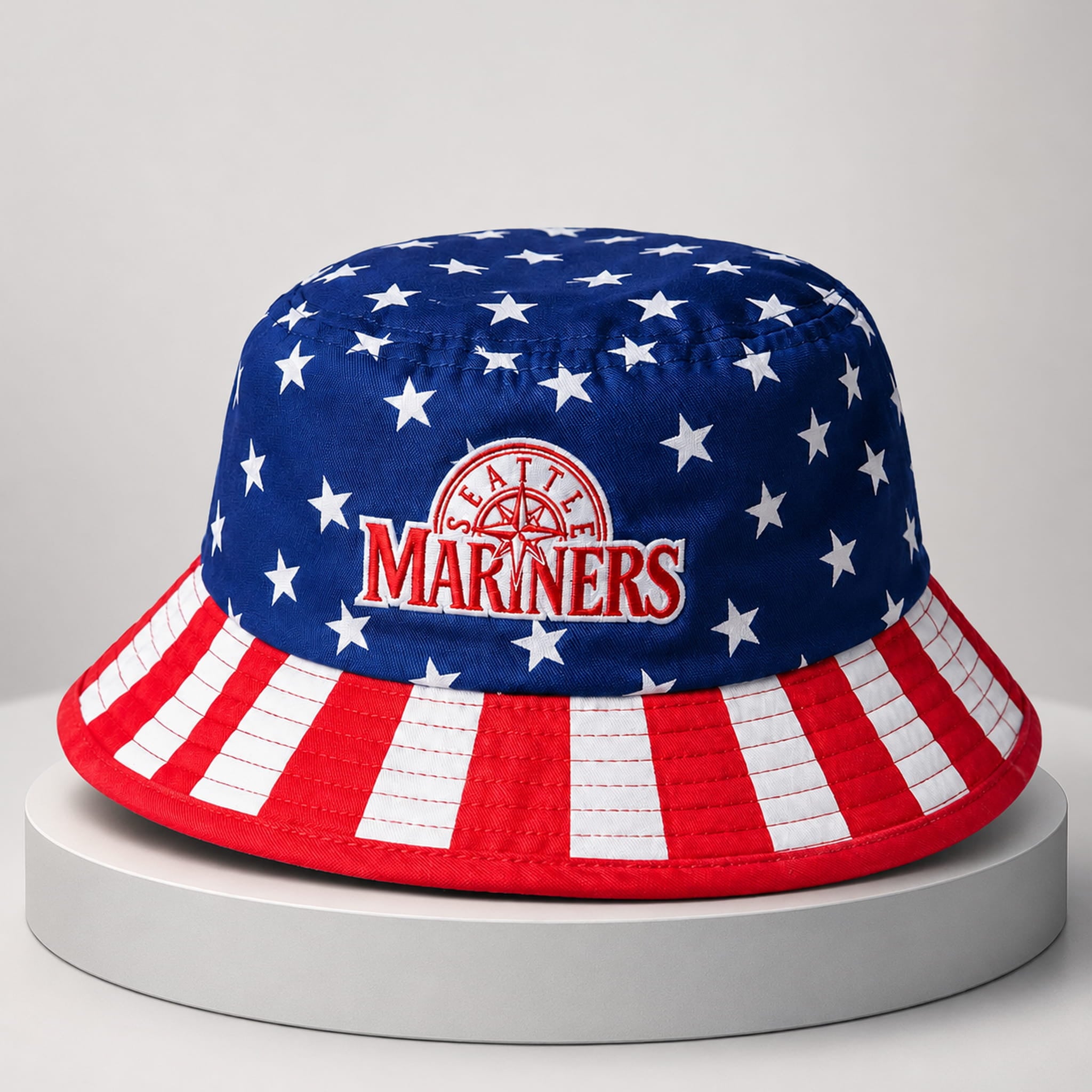 Seattle Mariners Fourth Of July Patriotic Bucket Hat 2026 Mariners Merch Gift For Baseball Fan