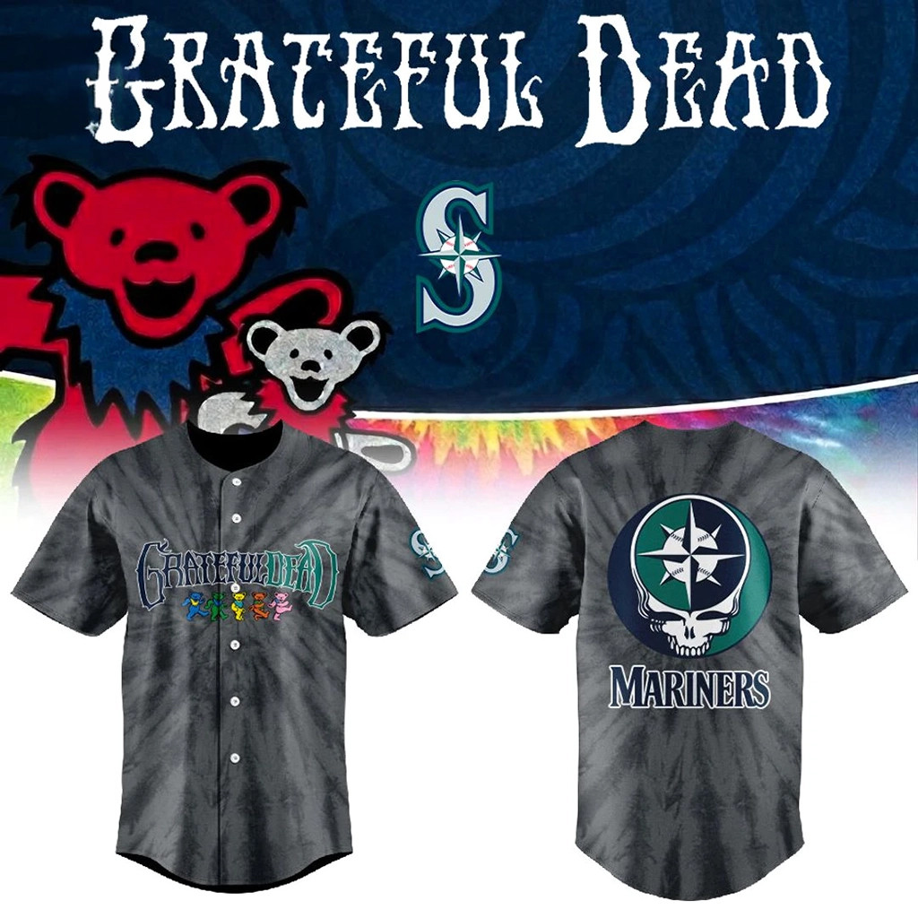 Seattle Mariners Grateful Dead Night 2026 New Baseball Jersey Seattle Mariners Merch Fan Gifts