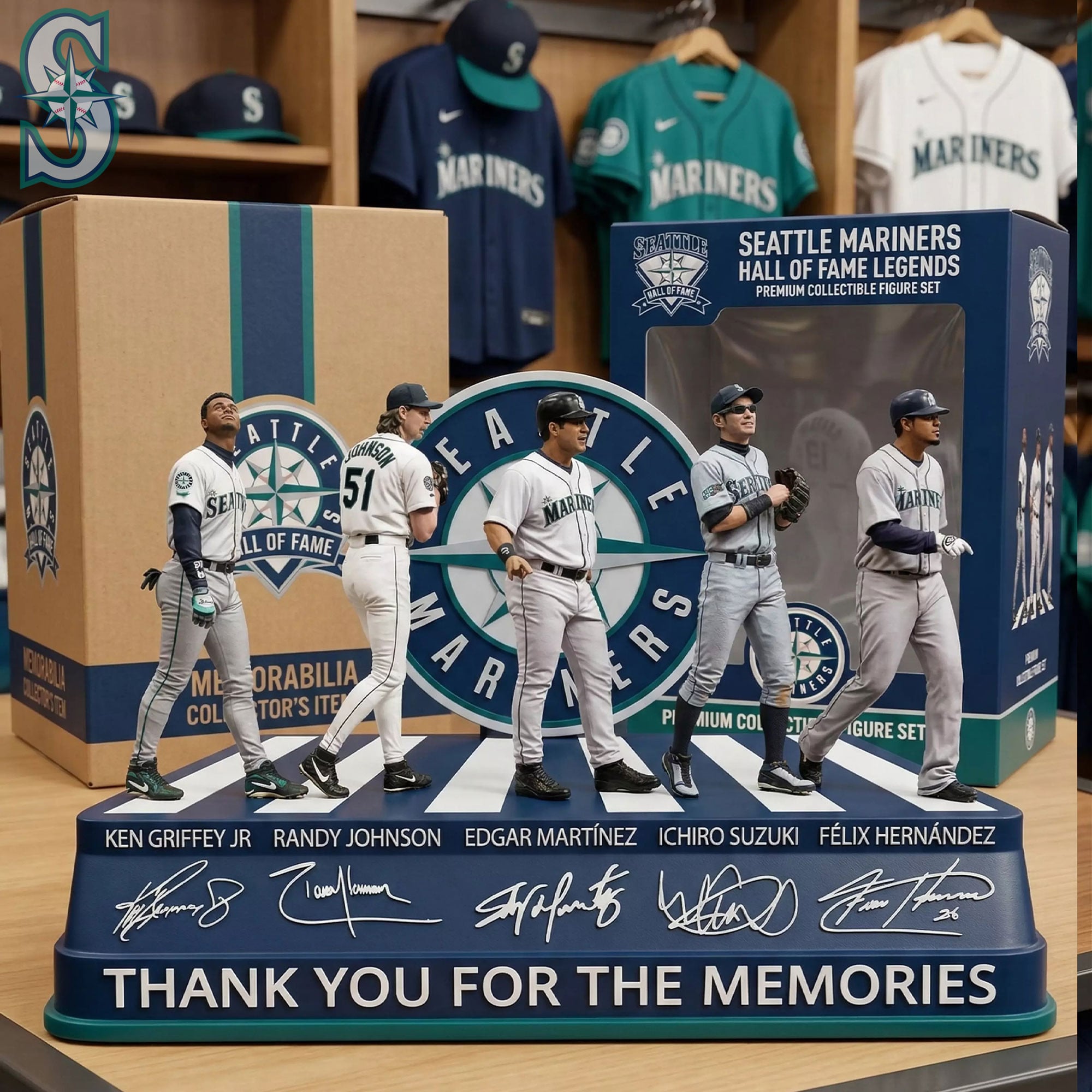 Seattle Mariners Hall Of Fame Legends Acrylic Plaque 2026 Mariners Merch Baseball Fans Gifts