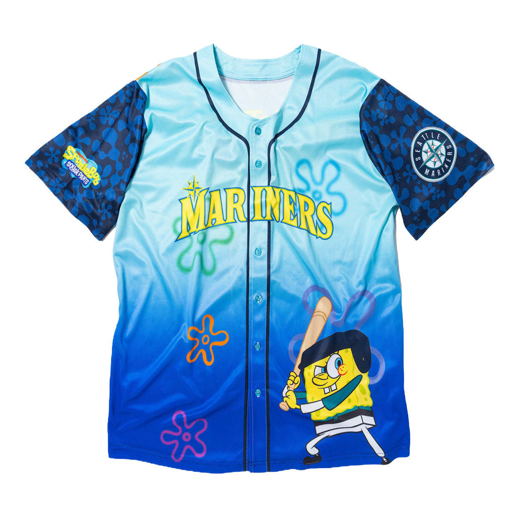 Seattle Mariners Spongebob Squarepants Jersey 2026 Mariners Merch Baseball Fan Gifts