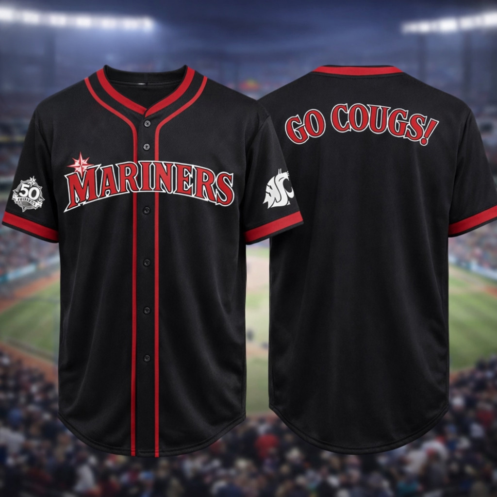 Seattle Mariners WSU Jersey 50Th Season July 18 2026 Giveaway Mariners Merch Fan Gifts
