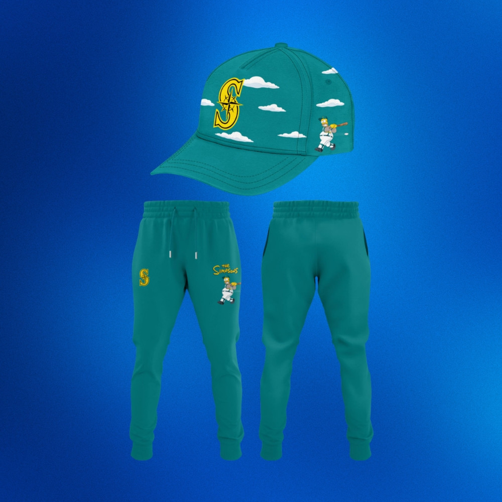 Seattle Mariners X The Simpsons Sweatpants 2026 Seattle Mariners Merch Baseball Fan Gifts
