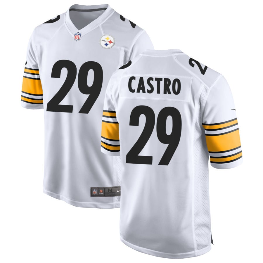 Sebastian Castro Pittsburgh Steelers 2025 Game Jersey - White