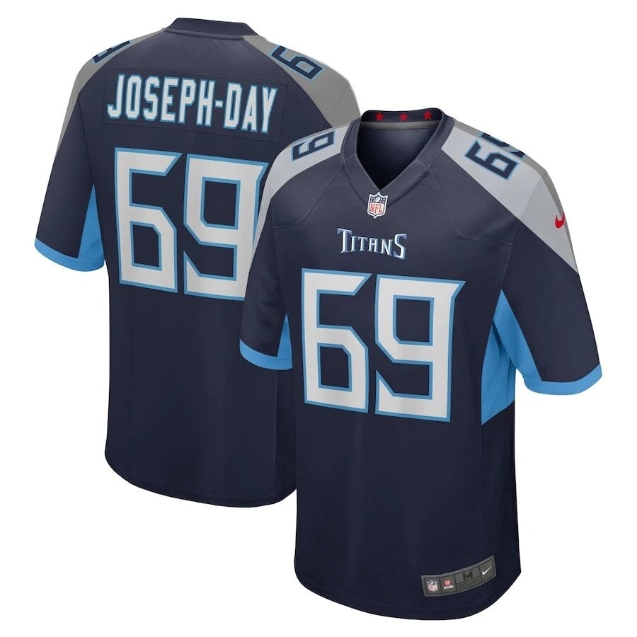 Sebastian Joseph-Day Tennessee Titans 2025 Game Jersey - Navy