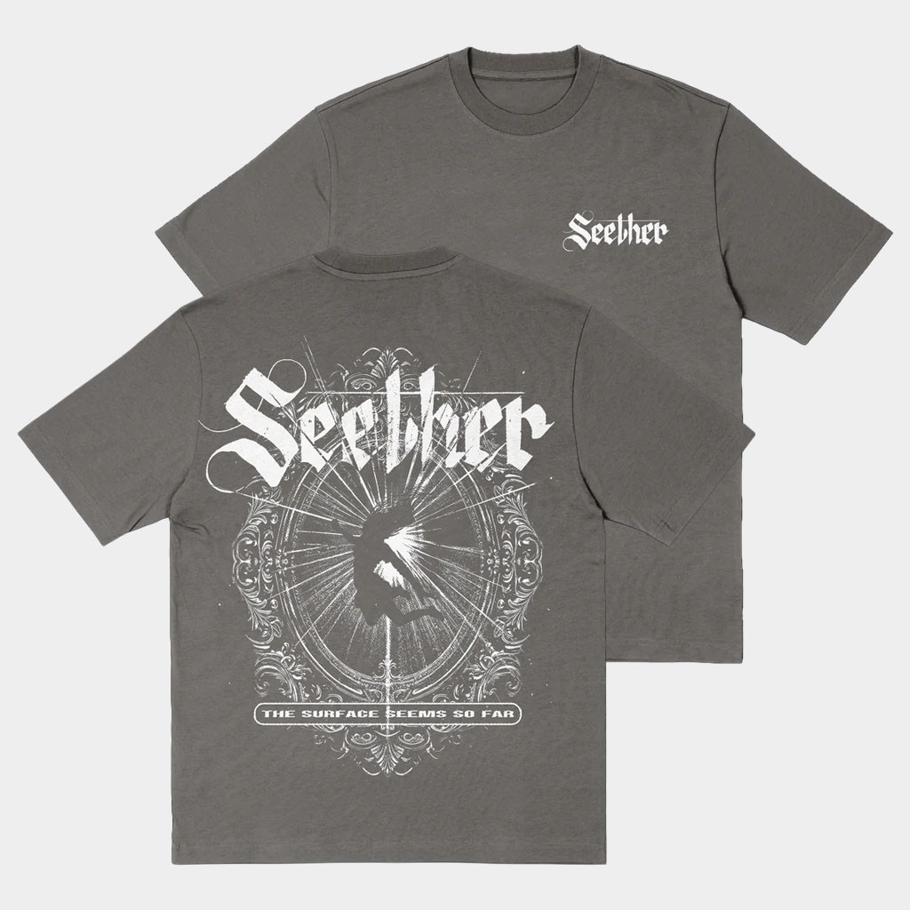 Seether Merch Mirror Seether T-Shirt The Surface Seems So Far Shirt Cool Gifts For Music Lovers