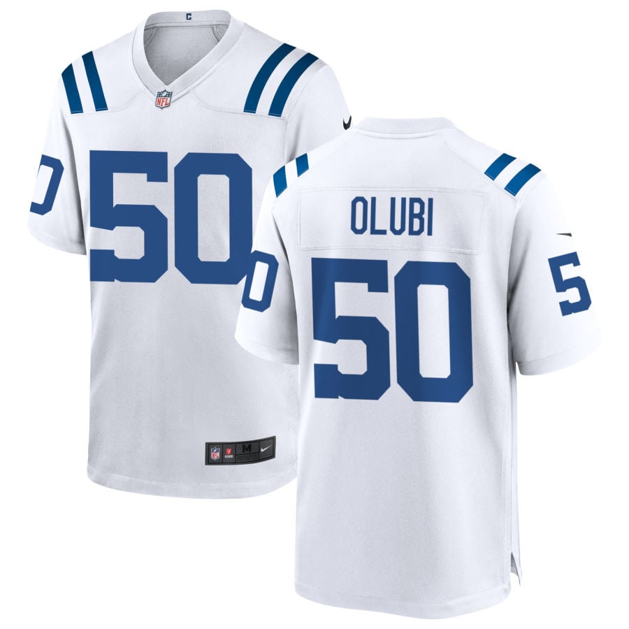Segun Olubi Indianapolis Colts 2025 Game Jersey - White