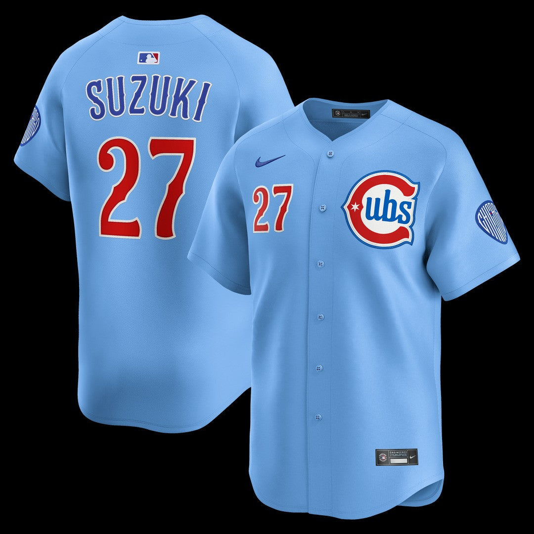 Seiya Suzuki Chicago Cubs 2025 Blues Alternate Limited Jersey - Blue
