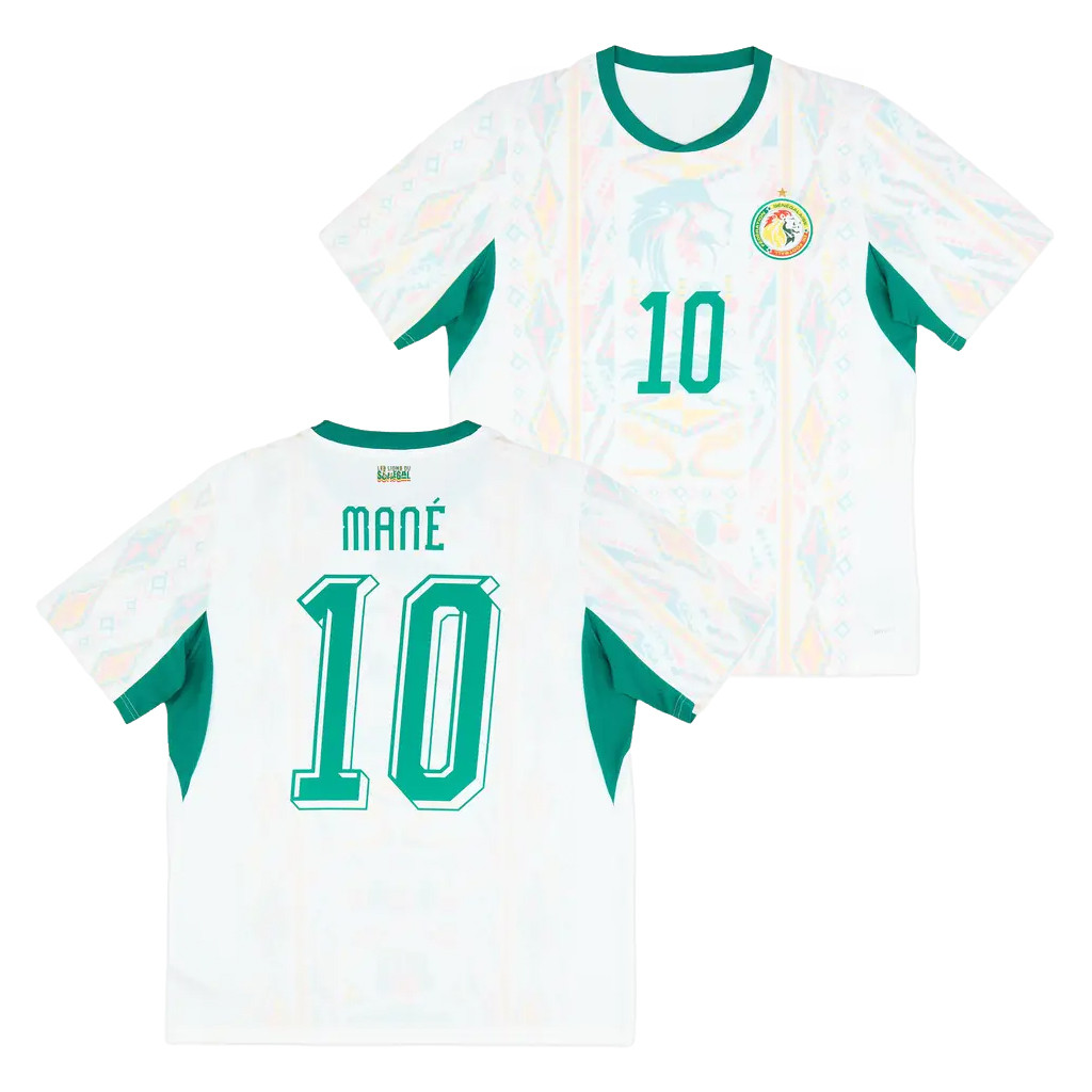 Senegal World Cup 2026 Merch Sadio Mane #10 Senegal National Team Home Jersey Football Fan Gift
