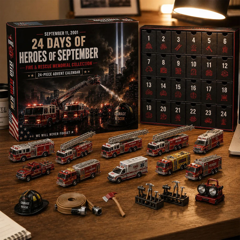 September 11 Memorial 24 Days Of Heroes Fire And Rescue Advent Calendar Gift For Fireman