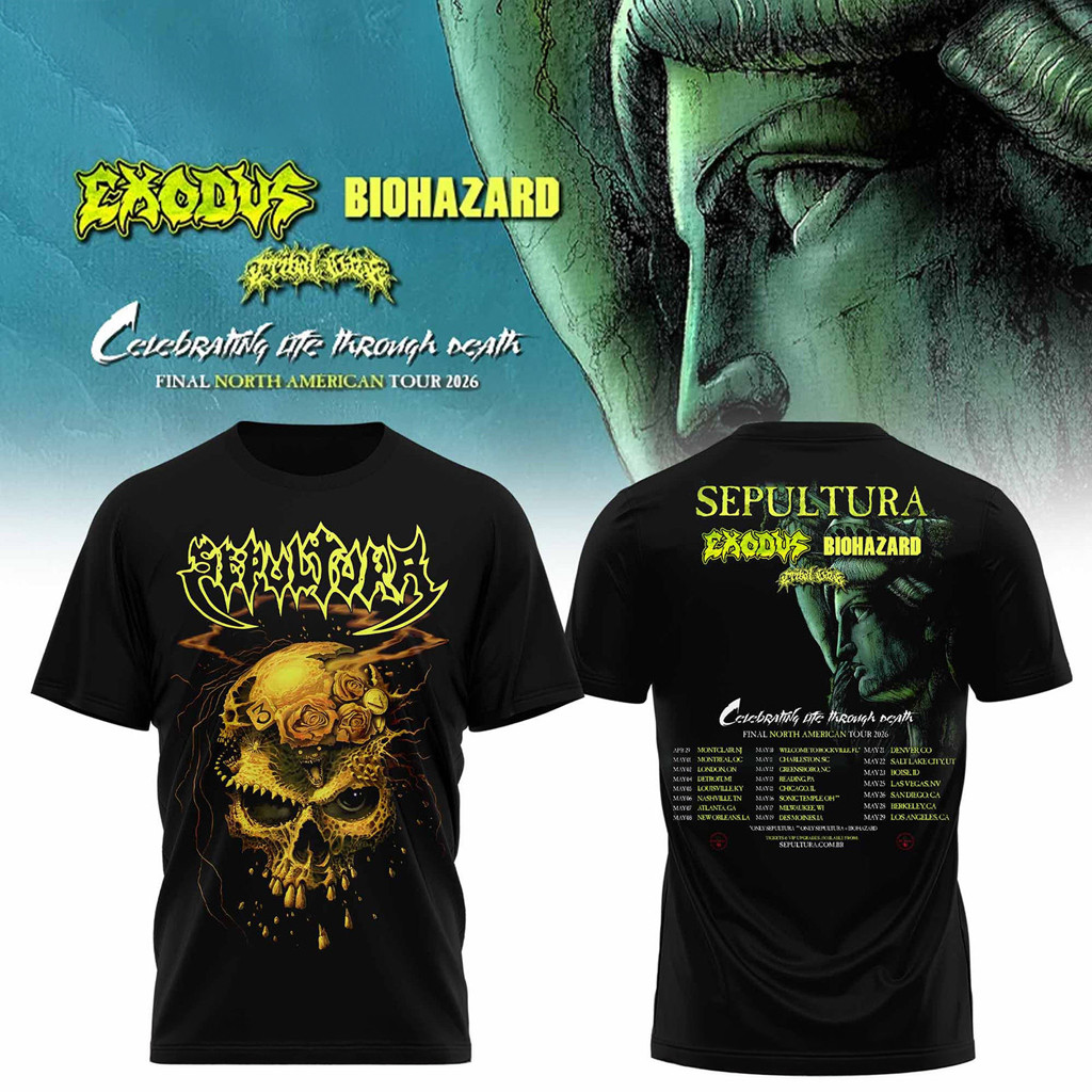 SEPULTURA Final North American Tour 2026 T-Shirt SEPULTURA Merch Gifts For Father