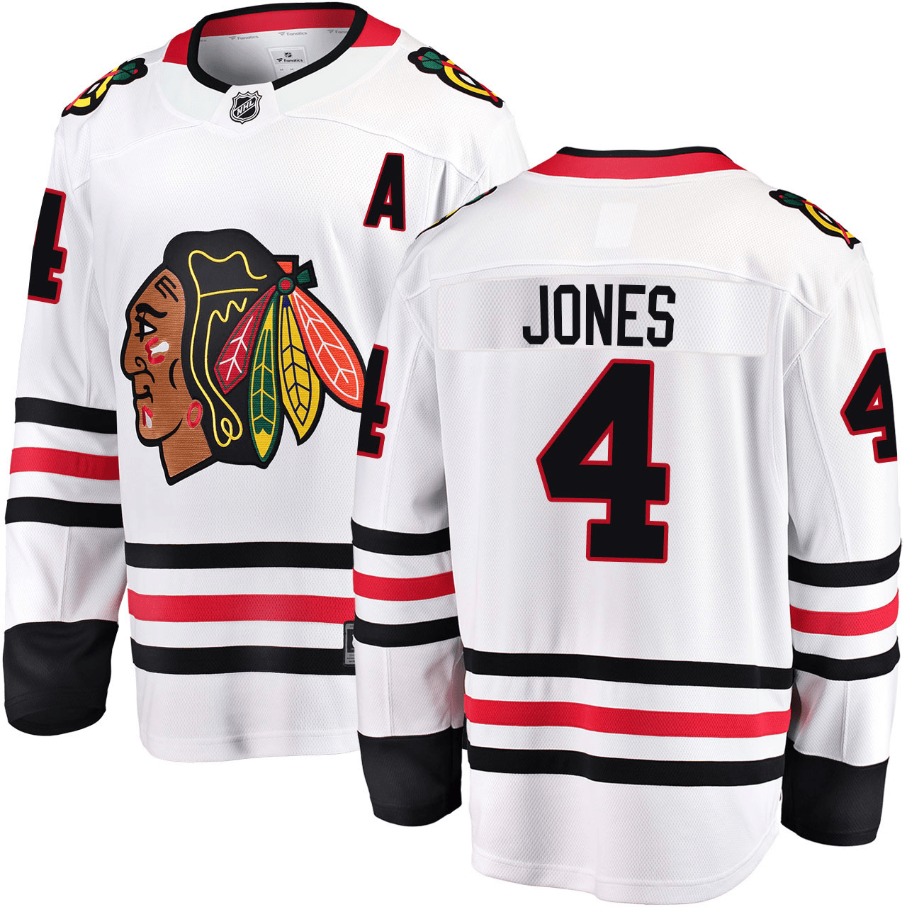 Seth Jones Chicago Blackhawks 2025 Road Breakaway White Jersey