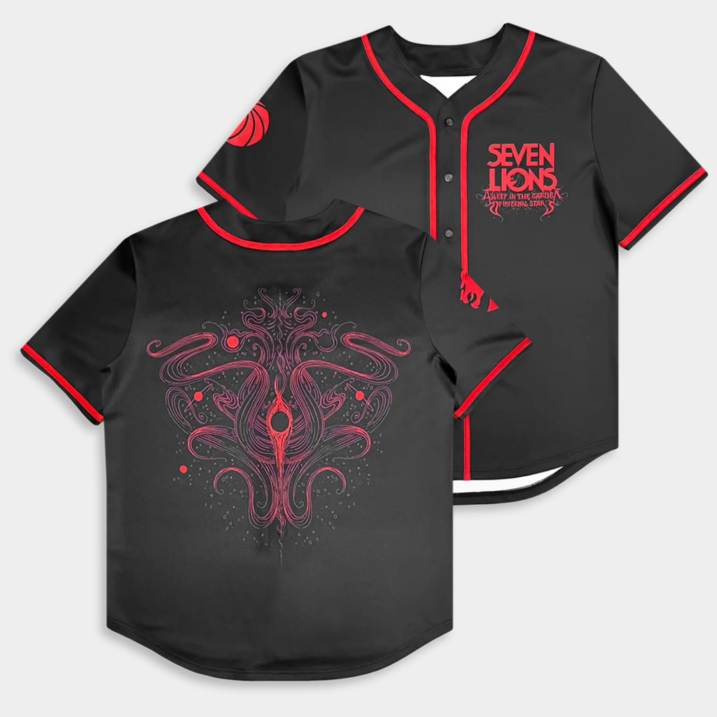 Seven Lions Merch 2026 Asleep In The Garden Baseball Jersey Black Cool Gifts For Dad