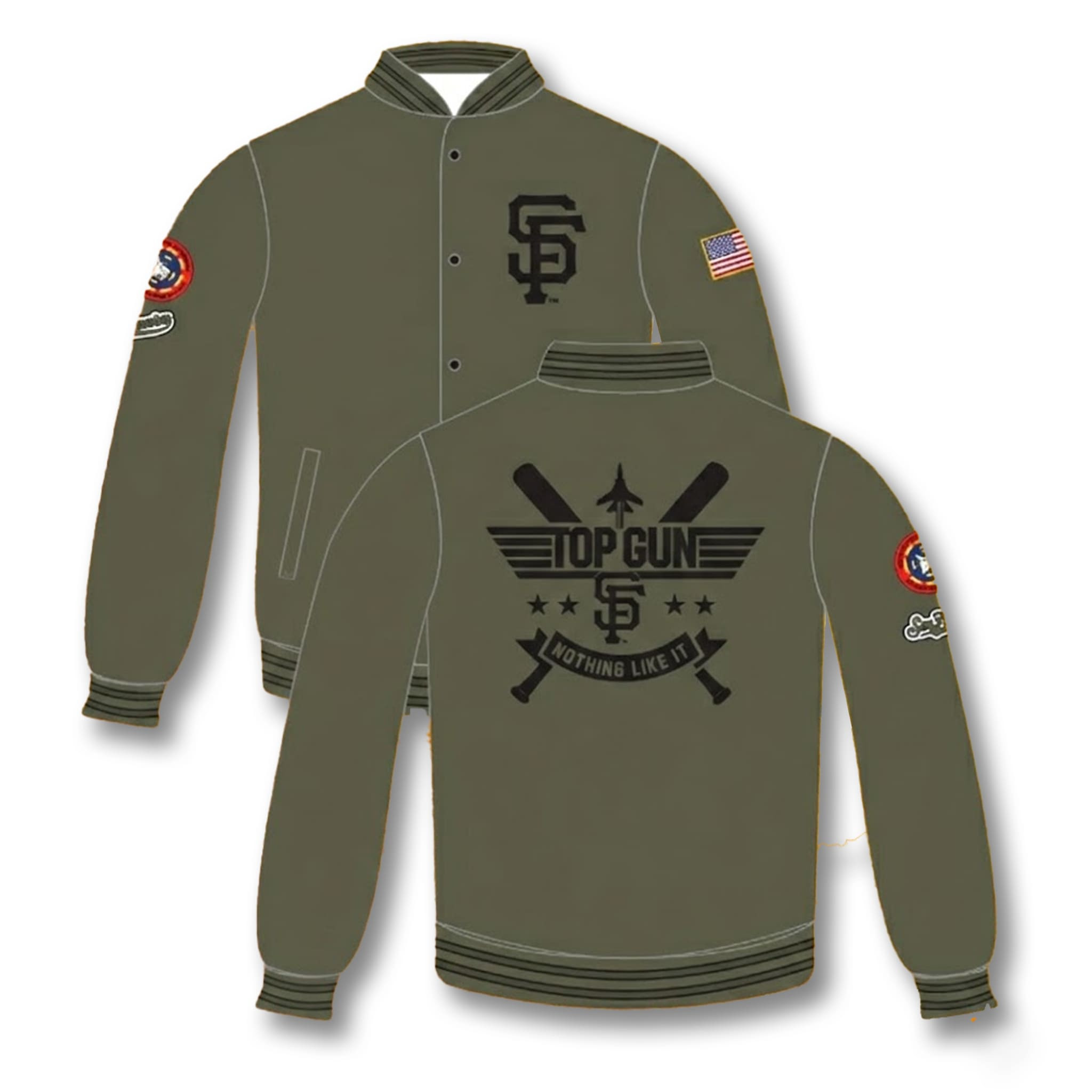 SF Giants Top Gun Night Jacket Giveaway 2026 Giants Merch Cool Gifts For Baseball Lovers