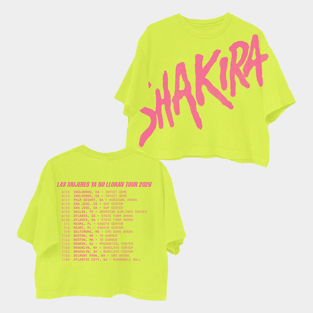 Shakira Merch 2026 LMYNL World Tour Cropped T-Shirt Shakira Tour Merch Music Fan Gift For Her