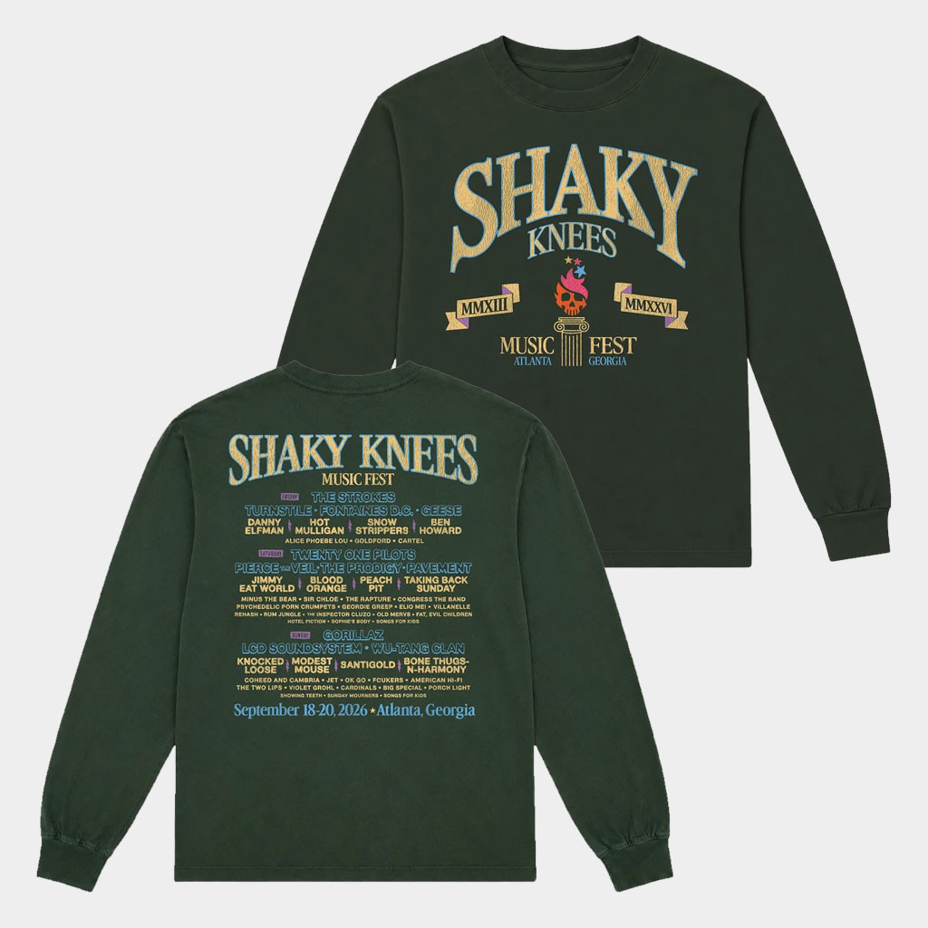 Shaky Knees Festival Merch 2026 Olympic Long Sleeve Lineup Shirt Music Gift Ideas For Guys