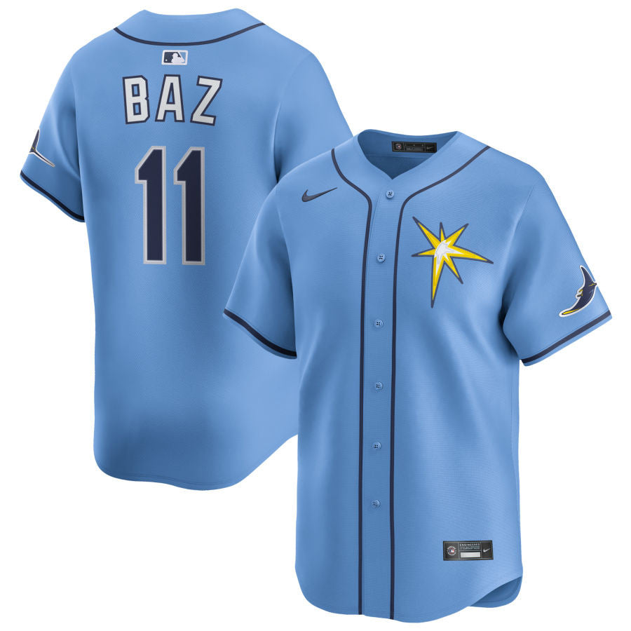 Shane Baz Tampa Bay Rays 2025 Alternate Limited Jersey - Light Blue