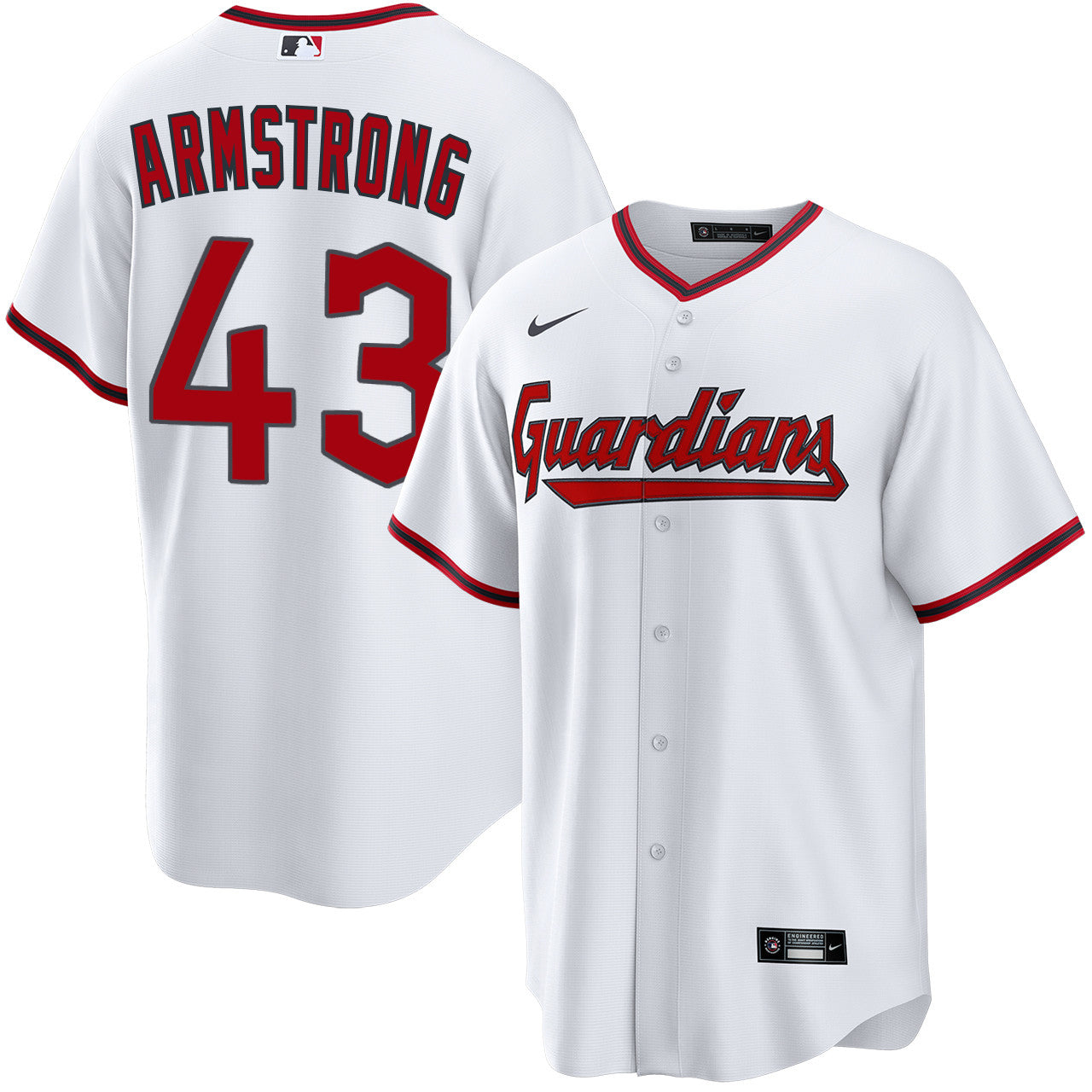 Shawn Armstrong Cleveland Guardians 2026 Home Jersey - White