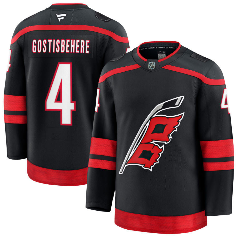 Shayne Gostisbehere Carolina Hurricanes 2025 Home Jersey - Black 1 Shayne Gostisbehere Carolina Hurricanes 2025 Home Jersey - Black