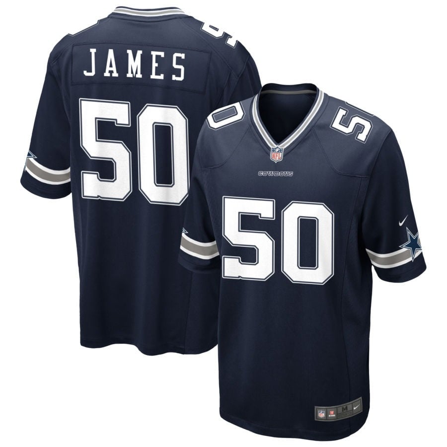 Shemar James Dallas Cowboys 2025 Game Jersey - Navy