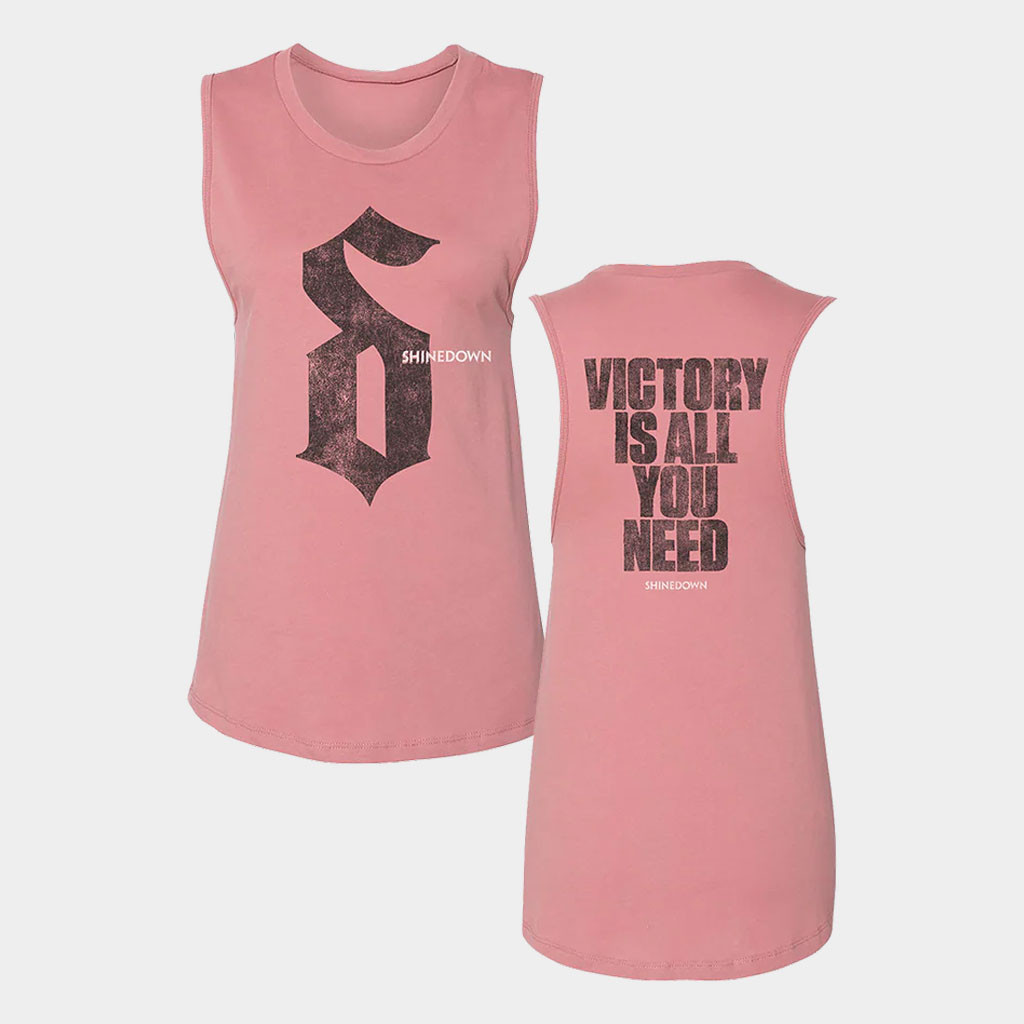 Shinedown Merch 2026 Cut The Cord Ladies Tank Top Victory Is All You Need Shinedown Apparel