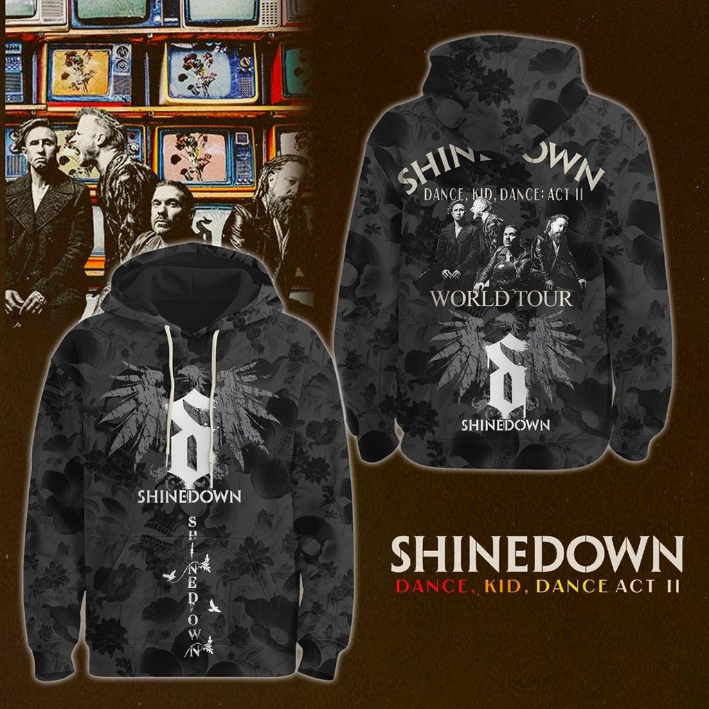 Shinedown Merch Shinedown Dance Kid Dance Act II World Tour Hoodie Father's Day Gifts