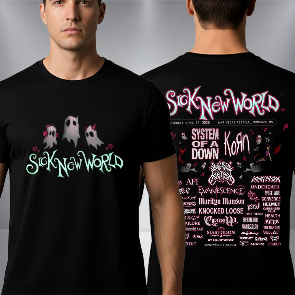 Sick New World 2026 Las Vegas Festival T-Shirt Sick New World Merch Gifts For BFF