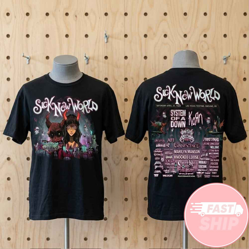 Sick New World Festival 2026 At Las Vegas Festival Grounds NV T-Shirt Sick New World Merch