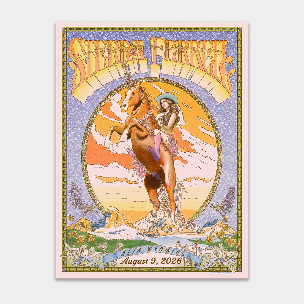 Sierra Ferrell Merch 2026 Alta WY Event Poster Sierra Ferrell Tour Merch Home Decor Ideas
