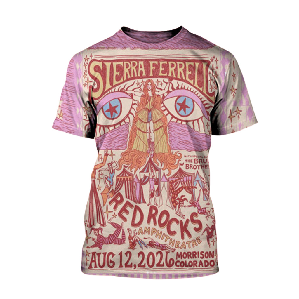 Sierra Ferrell Merch Sierra Ferrell Red Rocks Amphitheatre T-Shirt Gifts For Fans