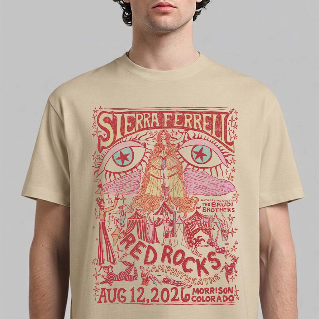 Sierra Ferrell Red Rocks Amphitheatre T-Shirt Sierra Ferrell Merch Best Gift For Music Fan