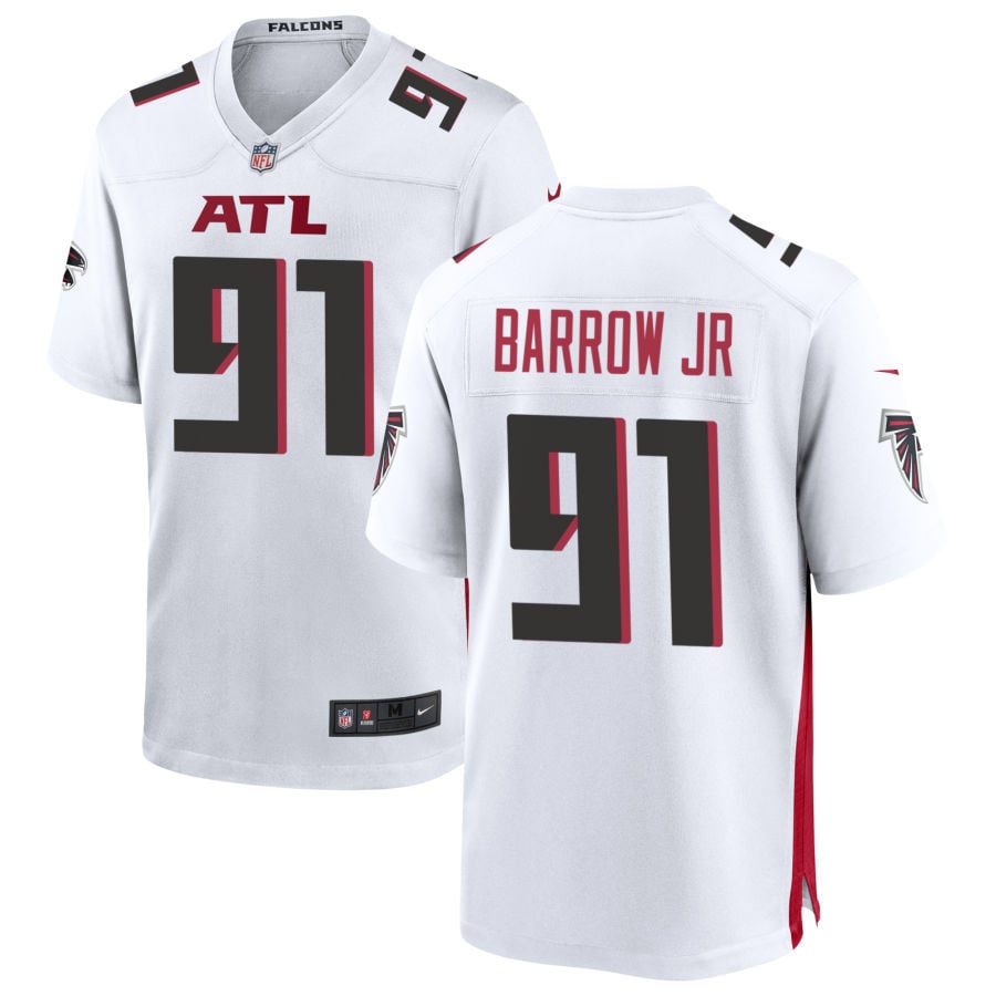 Simeon Barrow Jr Atlanta Falcons 2025 Game Jersey - White