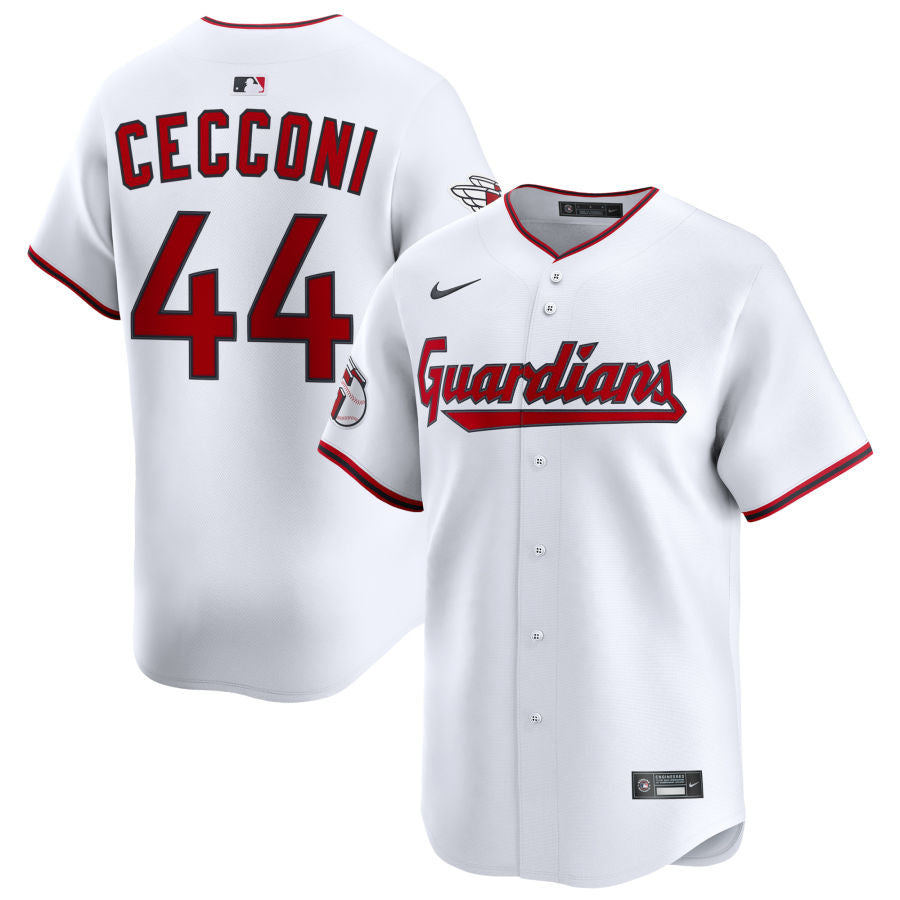 Slade Cecconi Cleveland Guardians 2025 Home Limited Jersey - White