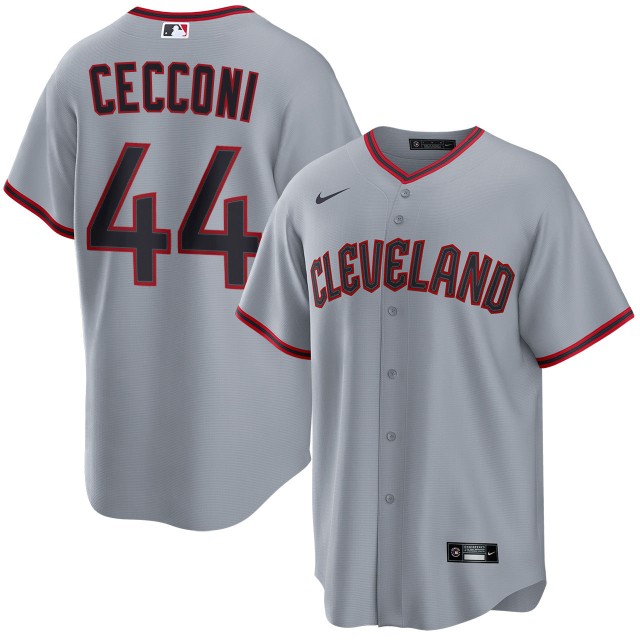 Slade Cecconi Cleveland Guardians 2026 Road Jersey - Grey