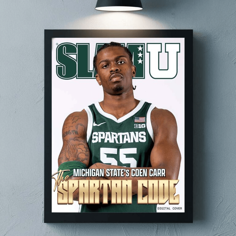 SLAMU Michigan State Spartans Coen Carr The Spartan Code Magazine Cover Poster Home Decor